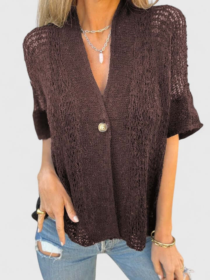Women’s Lightweight Open Knit Shirt