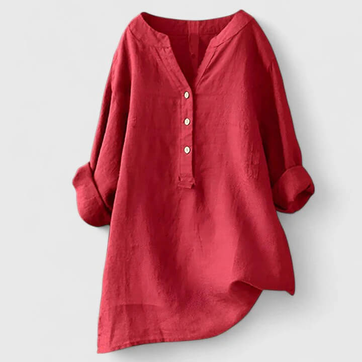 Women’s V-Notch Button Shirt